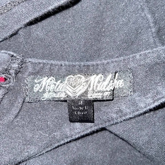 Metal ☠️ Mulisha Black 🖤 Pink 💗 Racer-Back Camisole Size Medium - Picture 7 of 7